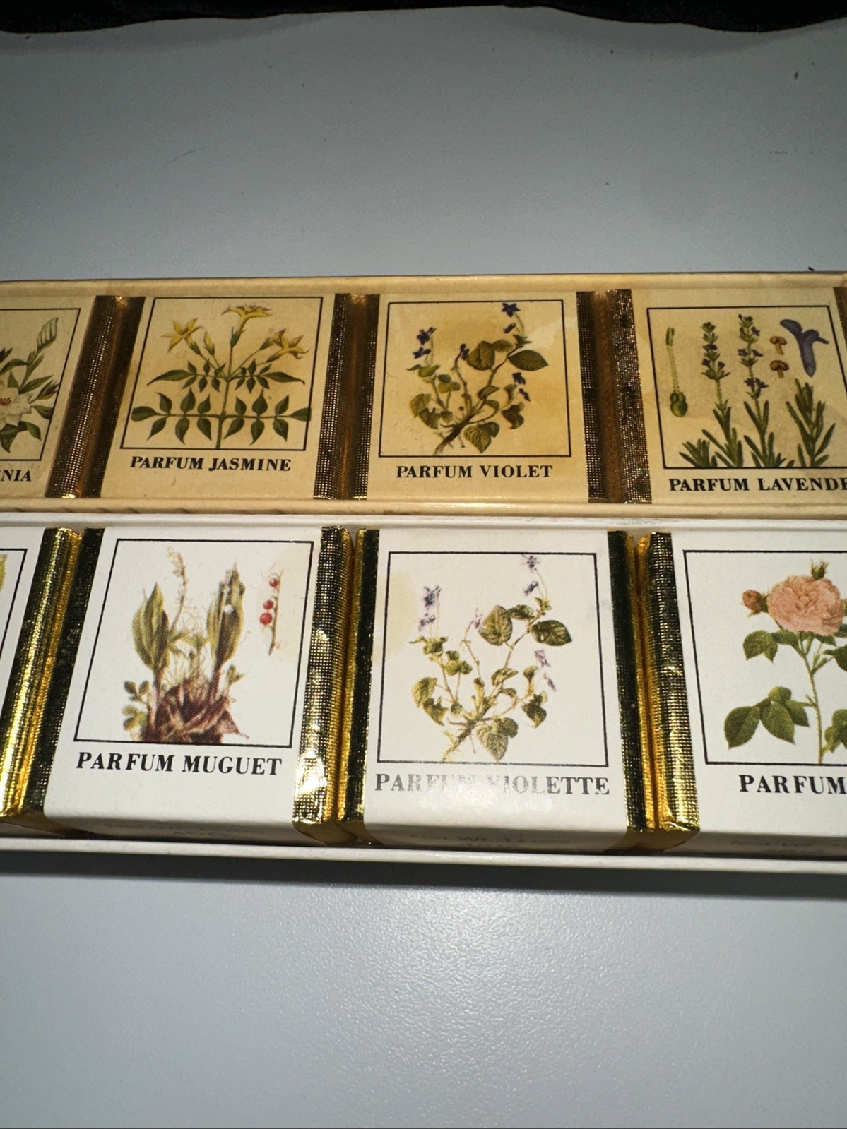 2 SETS OF 6–Vintage English Country Garden Bath Cubes– 12 Cubes Total