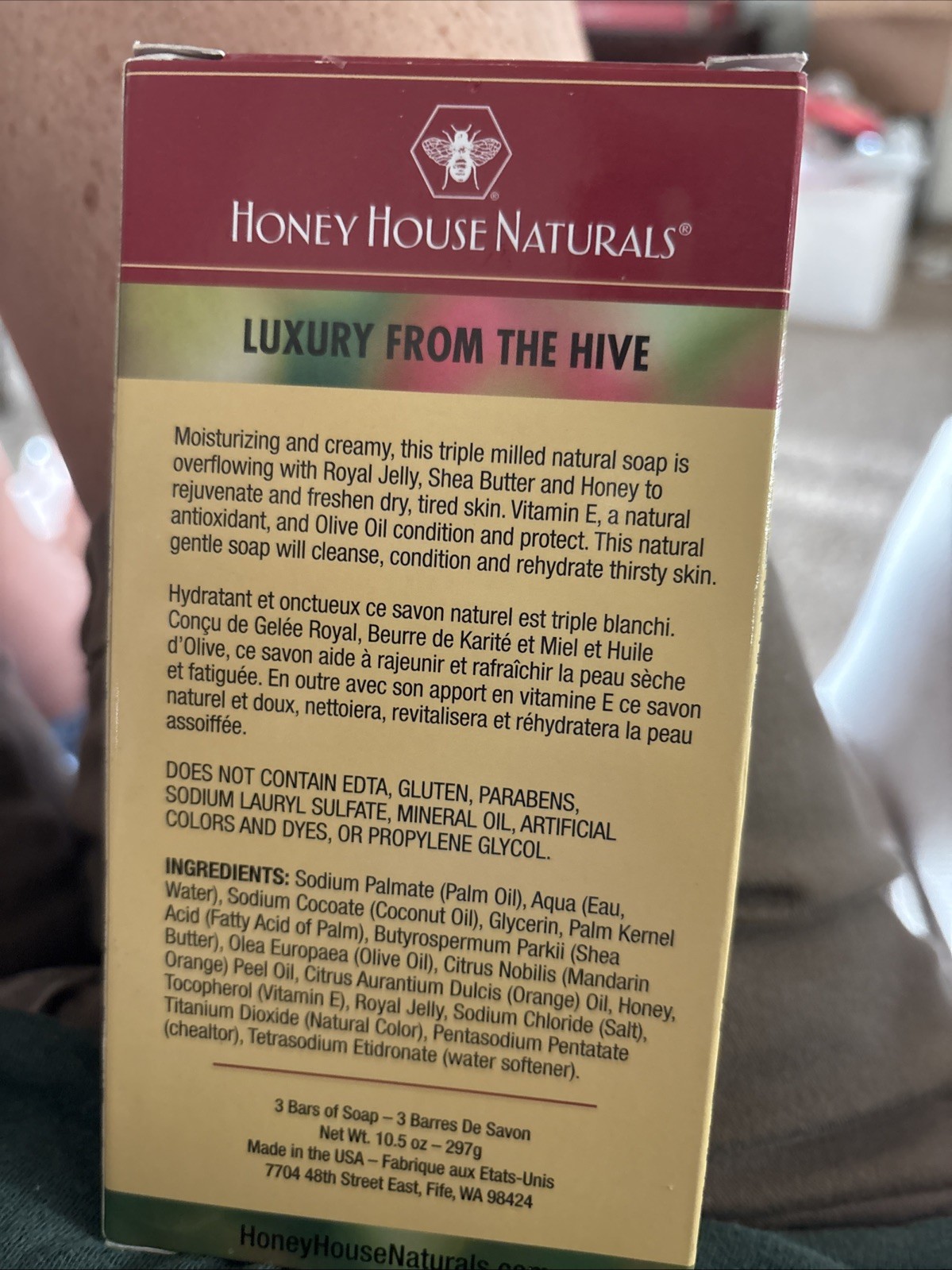 Honey House Honey Blossom Soap 3.5 Oz. Set of 3 – Citrus