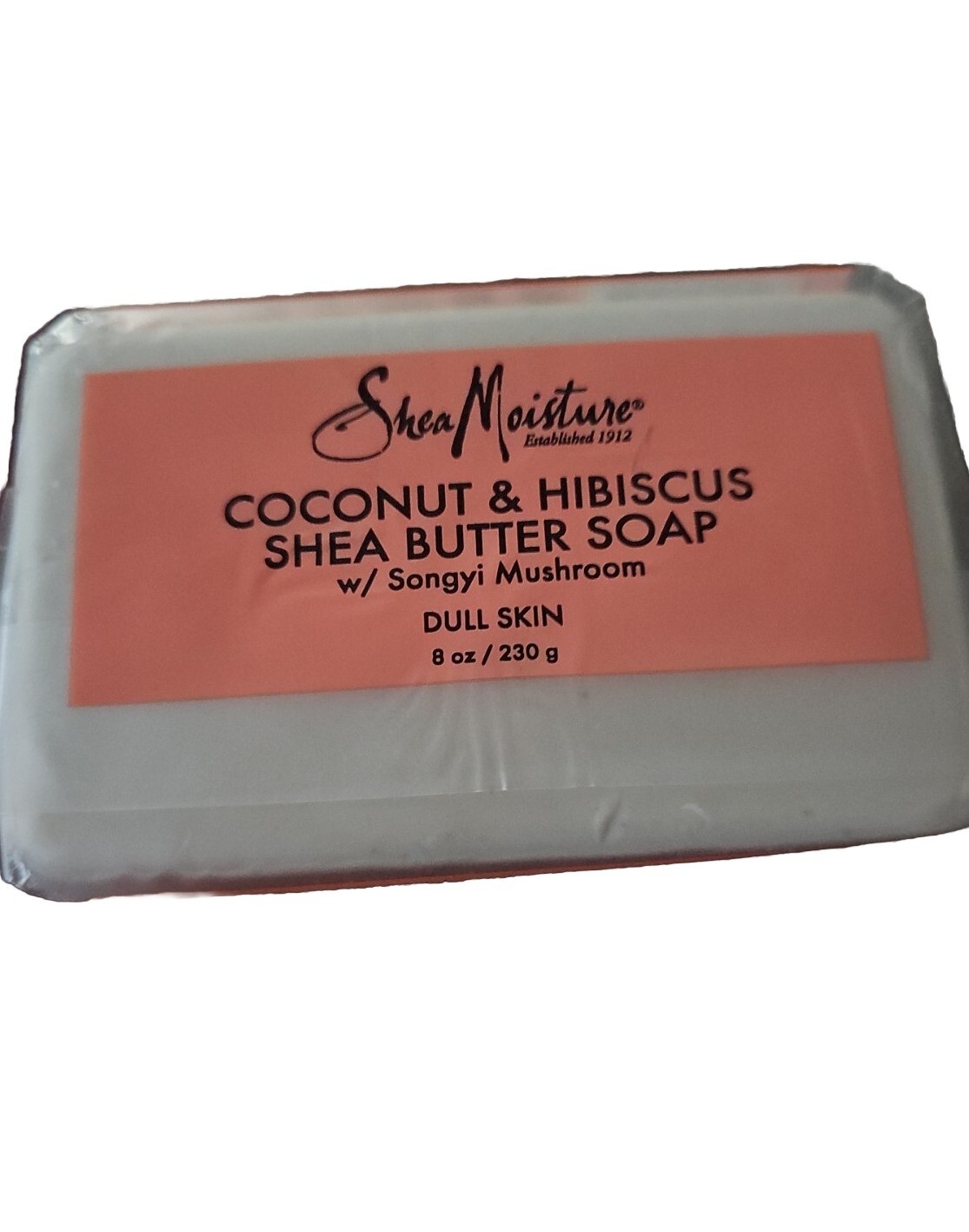 Shea Moisture Coconut & Hibiscus Shea Butter Soap W/ Songyi Mushroom 8oz Bar