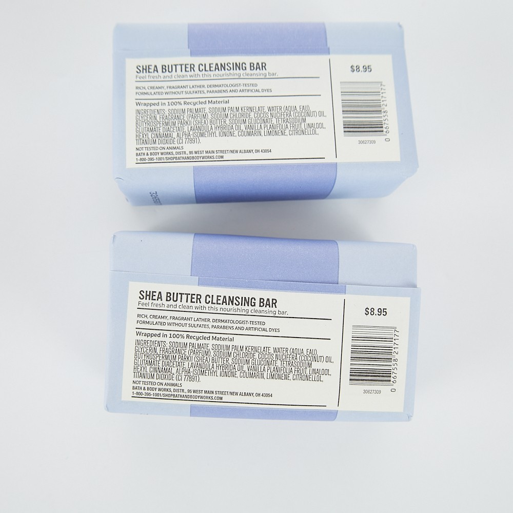 Bath & Body Works Aromatherapy Lavender & Vanilla Shea Butter Cleansing Bar 5 oz