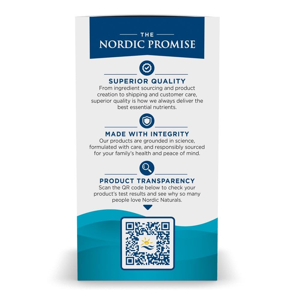 Nordic Naturals Ultimate Omega in Fish Gelatin, Lemon 60 Count (Pack of 1)