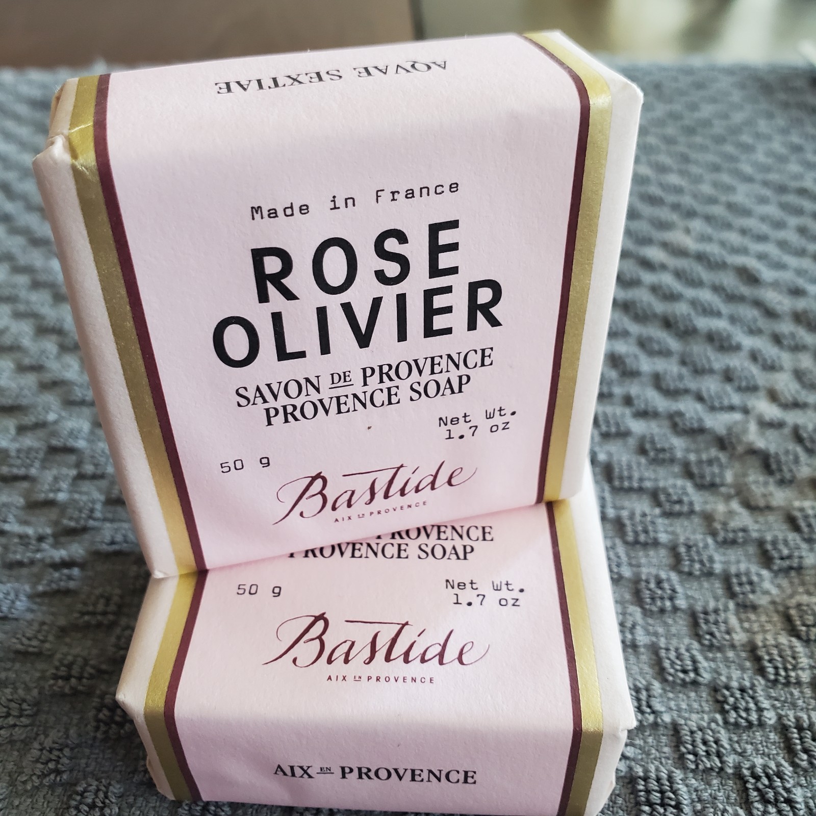 Bastide Rose Olivier Savon de Provence Soap 50g 1.7oz Made in France New X2!