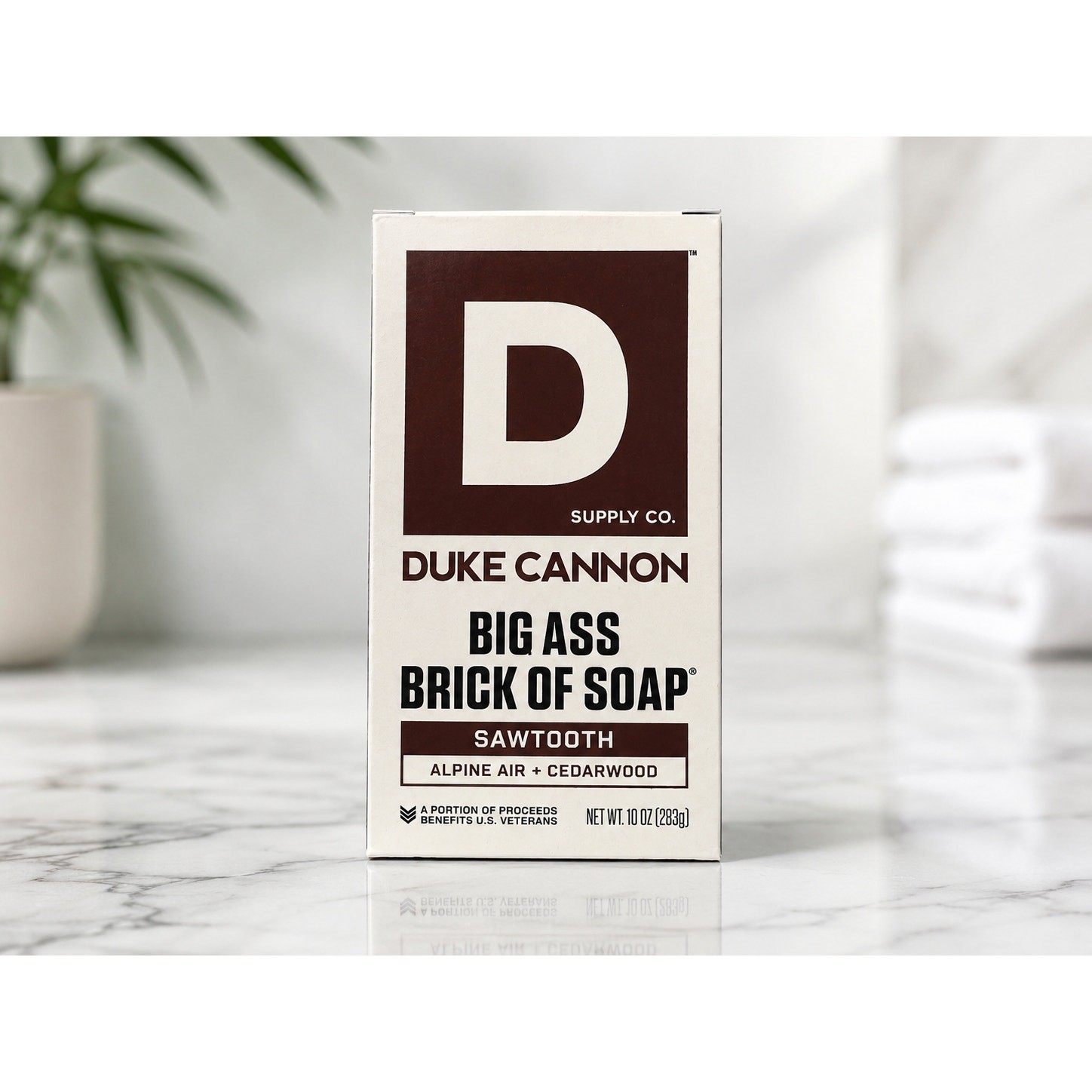 Duke Cannon Big Ass Brick of Soap Sawtooth Alpine Air Cedarwood 10 Oz New