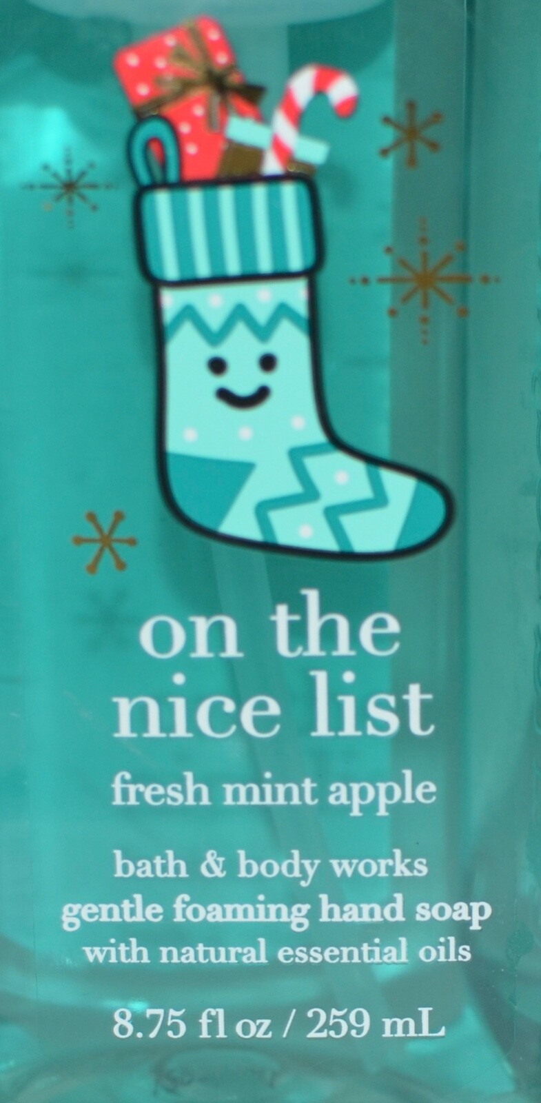 3 BATH & BODY WORKS ON NICE LIST FRESH MINT APPLE GENTLE FOAMING HAND SOAP WASH