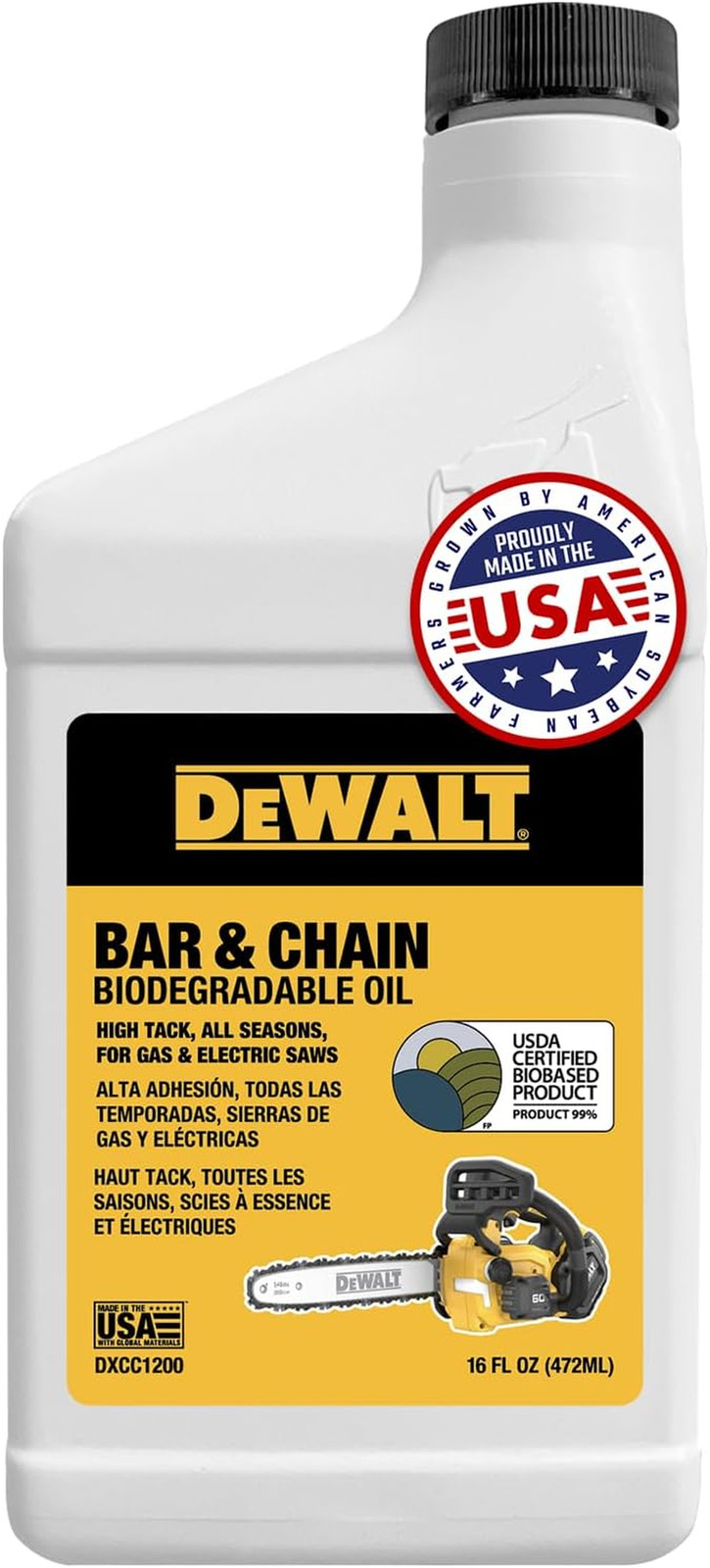 Biodegradable Bar & Chain Oil – Green, Eco-Friendly, Non-Toxic Professional Bar