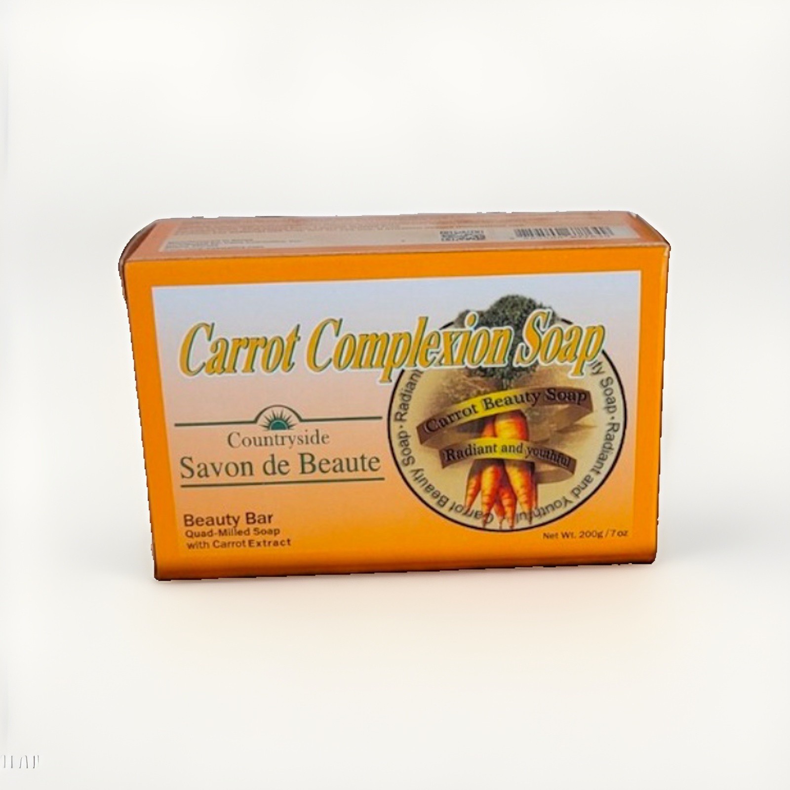 Countryside Savon de Beaute Complexion Bar Soap with Carrot, Lemon, or Papaya