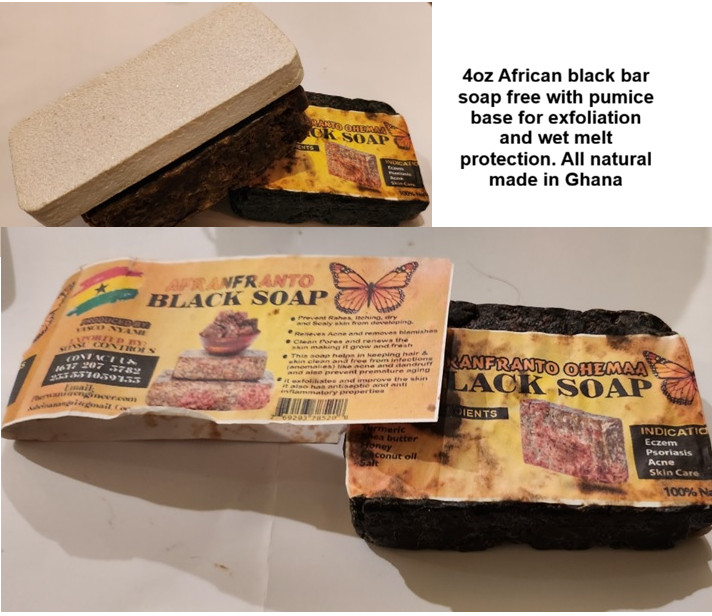 Afranfranto Ohinibaa Jr.African blk Liq. Soap Hypoallergen Nat. Acne 2pk travel