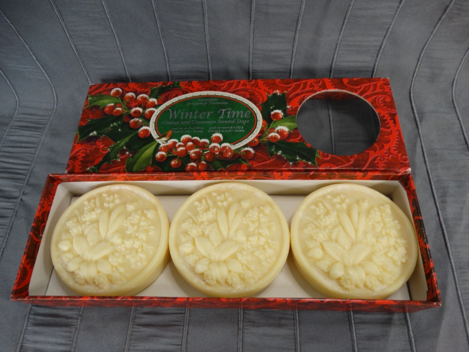 Saponificio Artigianale Fiorentino Winter Time Scented Soaps, Cinnamon Orange