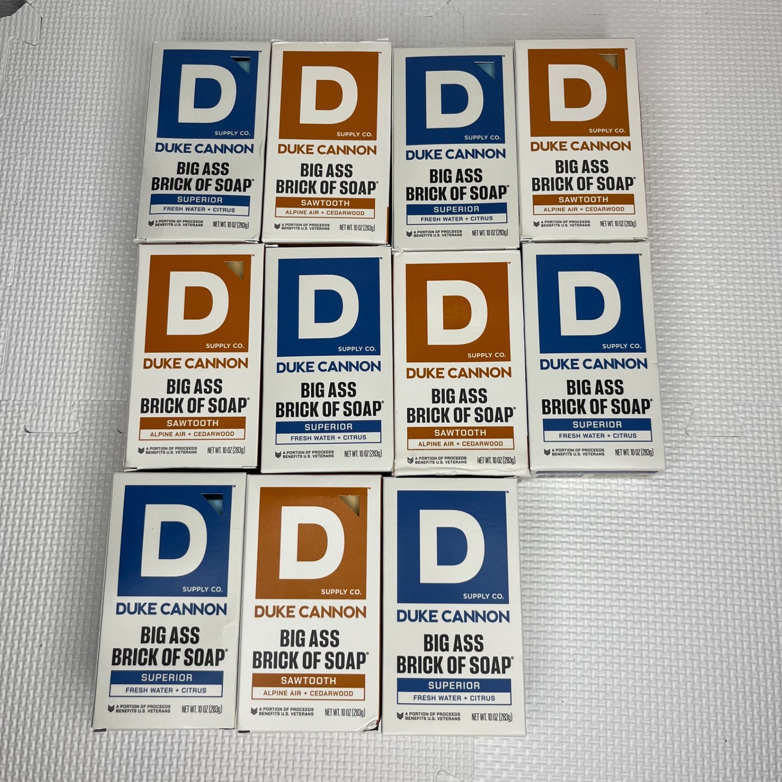 Lot of 32 Duke Cannon Big Ass Bricks of Soap 10 oz- rare/retired/seasonal NIB