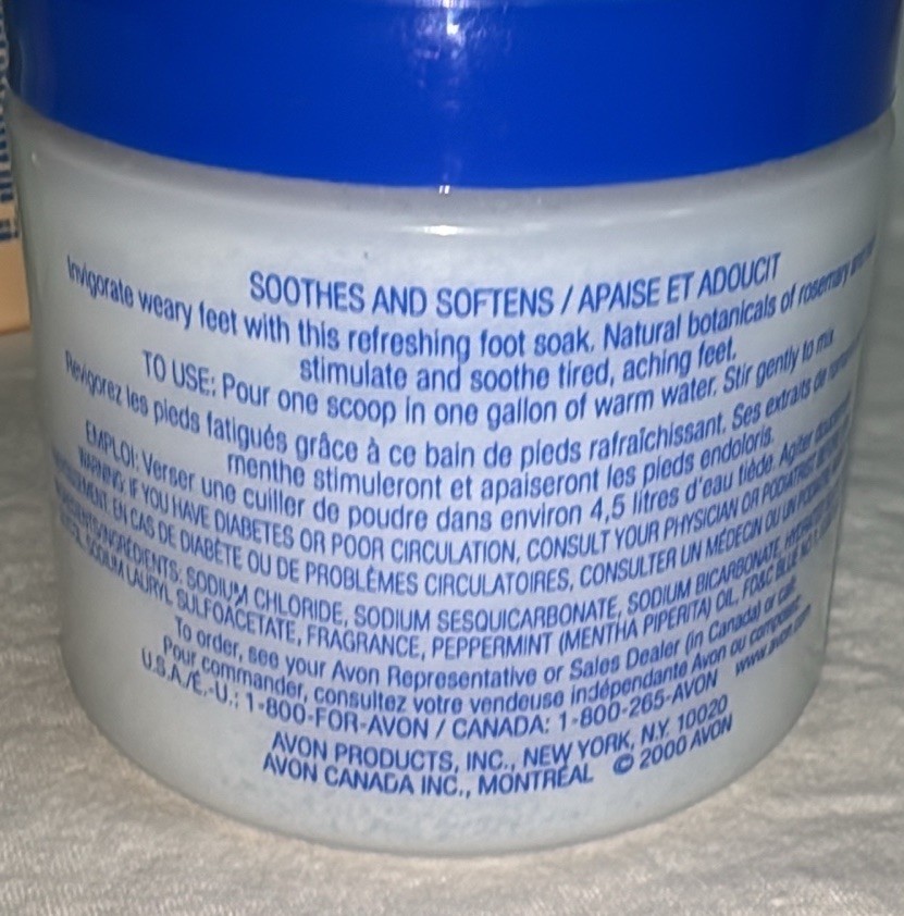 Vintage Avon Skin-So-Soft Lot Soap, Deodorant & Foot Soak, Ivy Block NEW