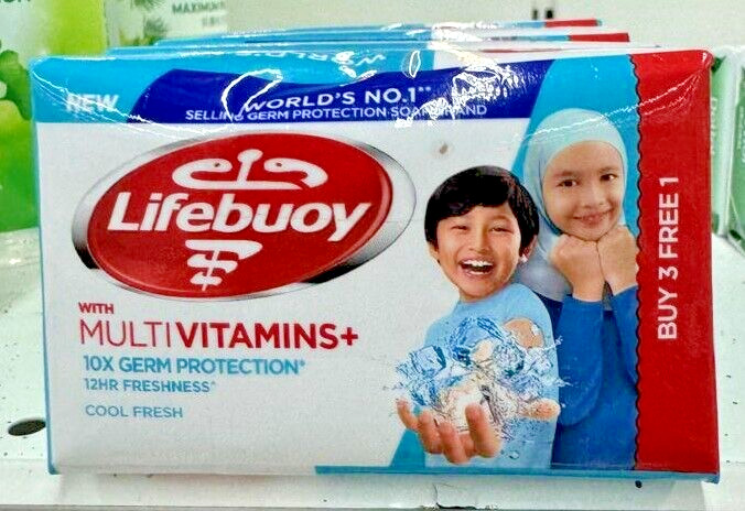 New Lifebuoy Cool Fresh 12HR Freshness Soap Buy 3 Free 1 x 100g