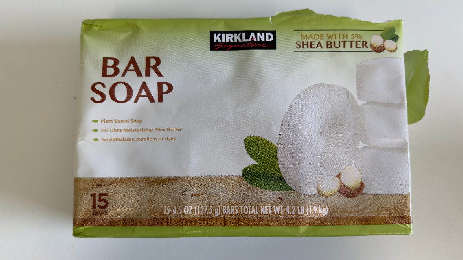 Kirkland Signature Bar Soap with Shea Butter, 4.5 Ounce (12 Count)