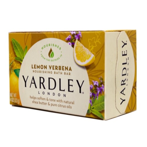 5 Pack Yardley Lemon Verbena With Shea Butter Bar Soap 4 Ounce Each