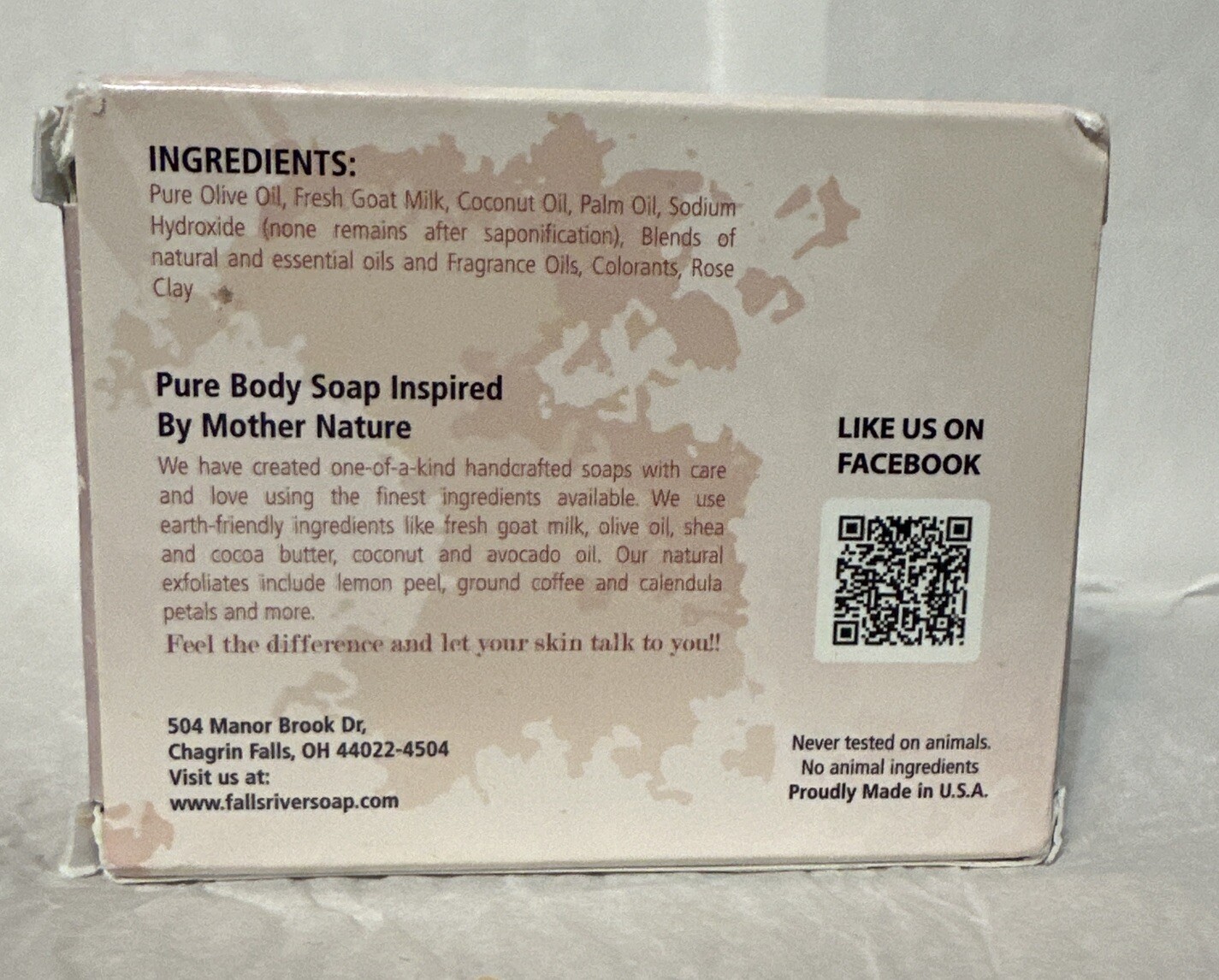 Goat Milk With Red Rose- Handcrafted Bar Soap-4oz-by Falls River Soap Company