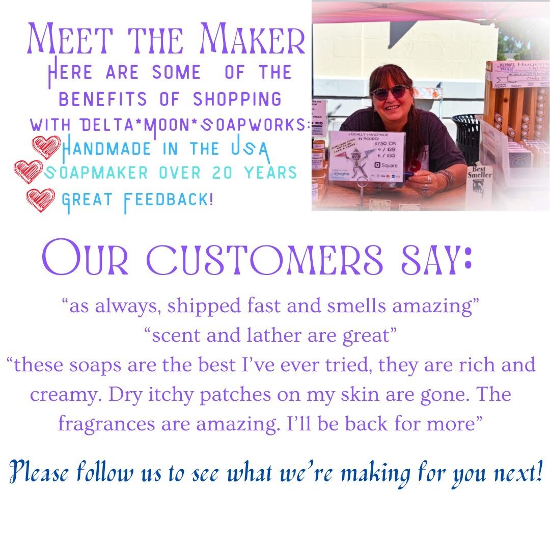 Handmade Rosemary Lavender and Eucalyptus Mint Goat Milk Soap, + samples