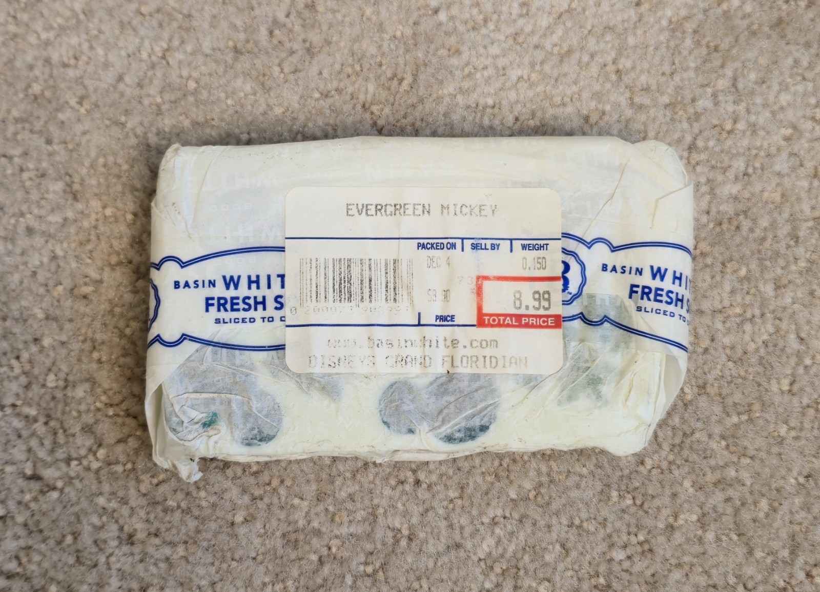 2x Basin Brand Sliced to Order Organic Evergreen Soap 0.15 lb Disney