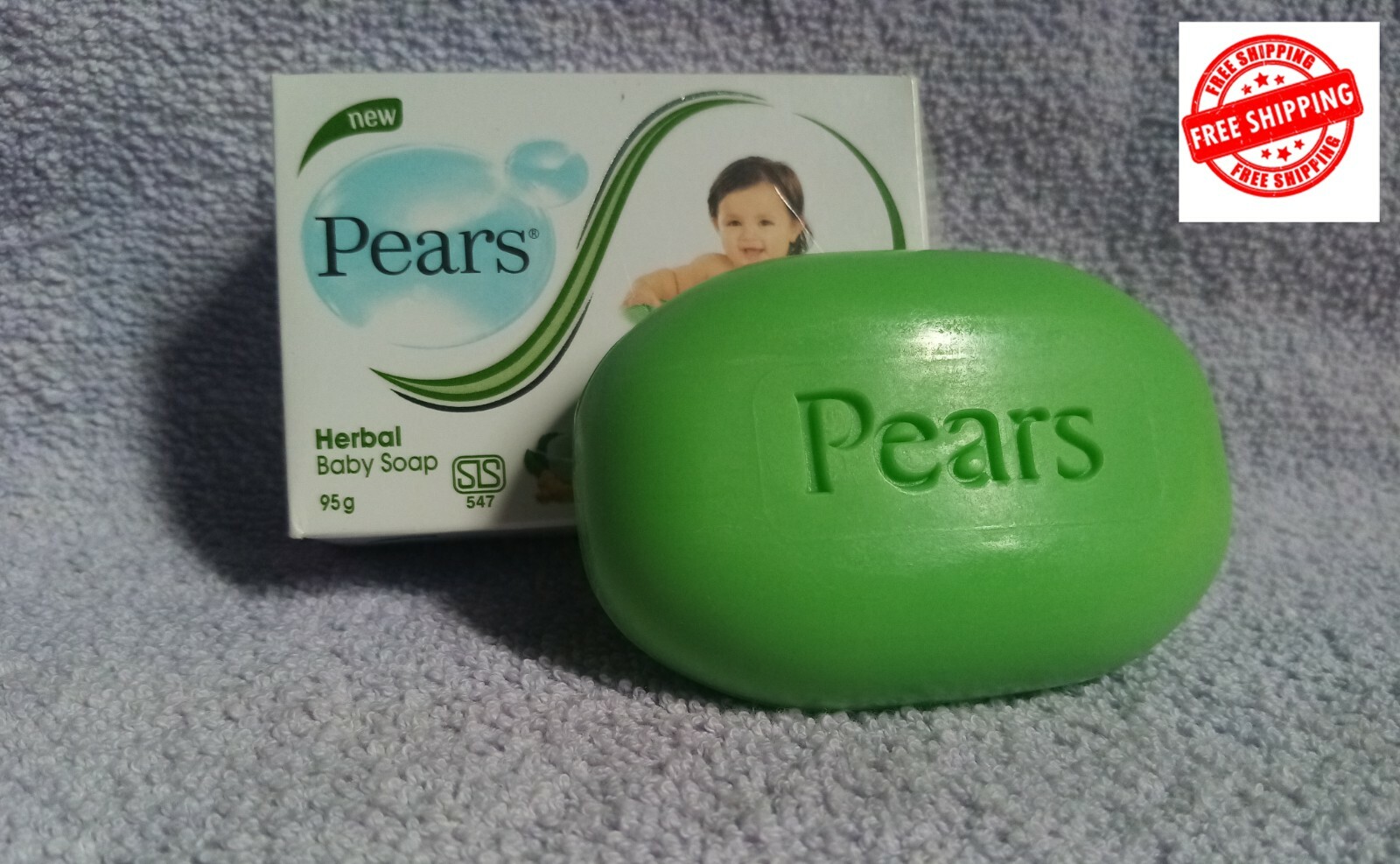 Soap Pears Baby Moisture Natural Herbal PEARS Germ Killing BABY SOAP Pure Soft
