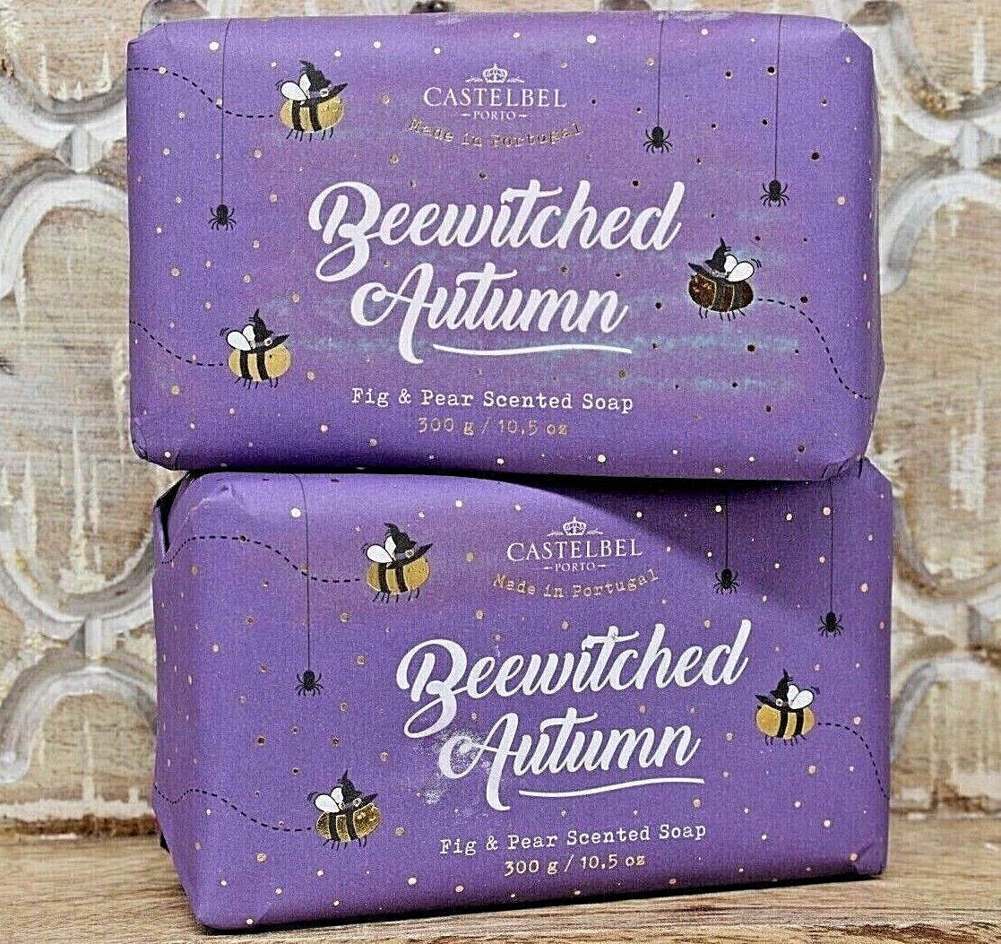 2 CASTEBEL Porto Fig & Pear Scented Soap Beewitched Autumn