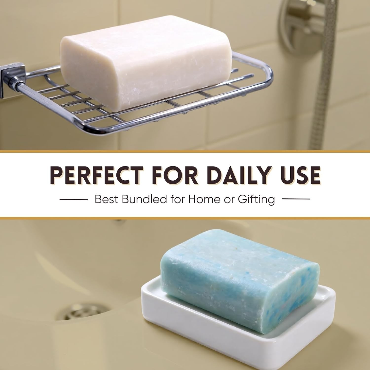 Natural Bar Soap Variety Pack, Moisturizing Soap Bars – 5 Bars
