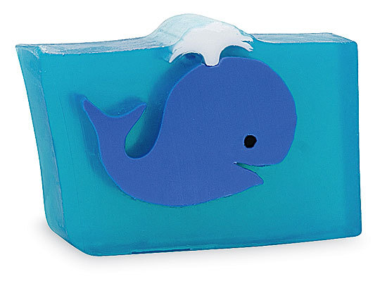 PRIMAL ELEMENTS BLUE WHALE 6.0 OZ. VEGETABLE GLYCERIN BAR SOAP HANDMADE