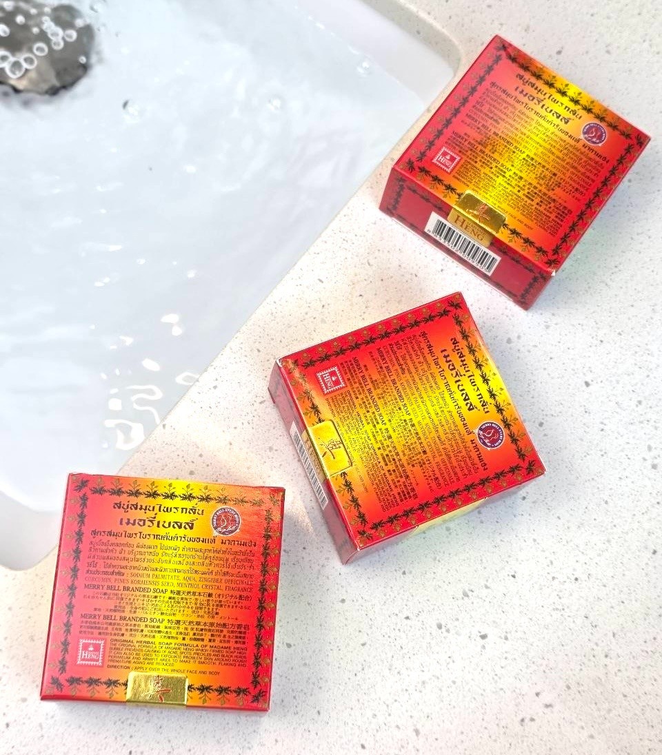 Madame Heng Herbal Soap Set of 3 Thai Traditional Soap 160g Each Merry Bell
