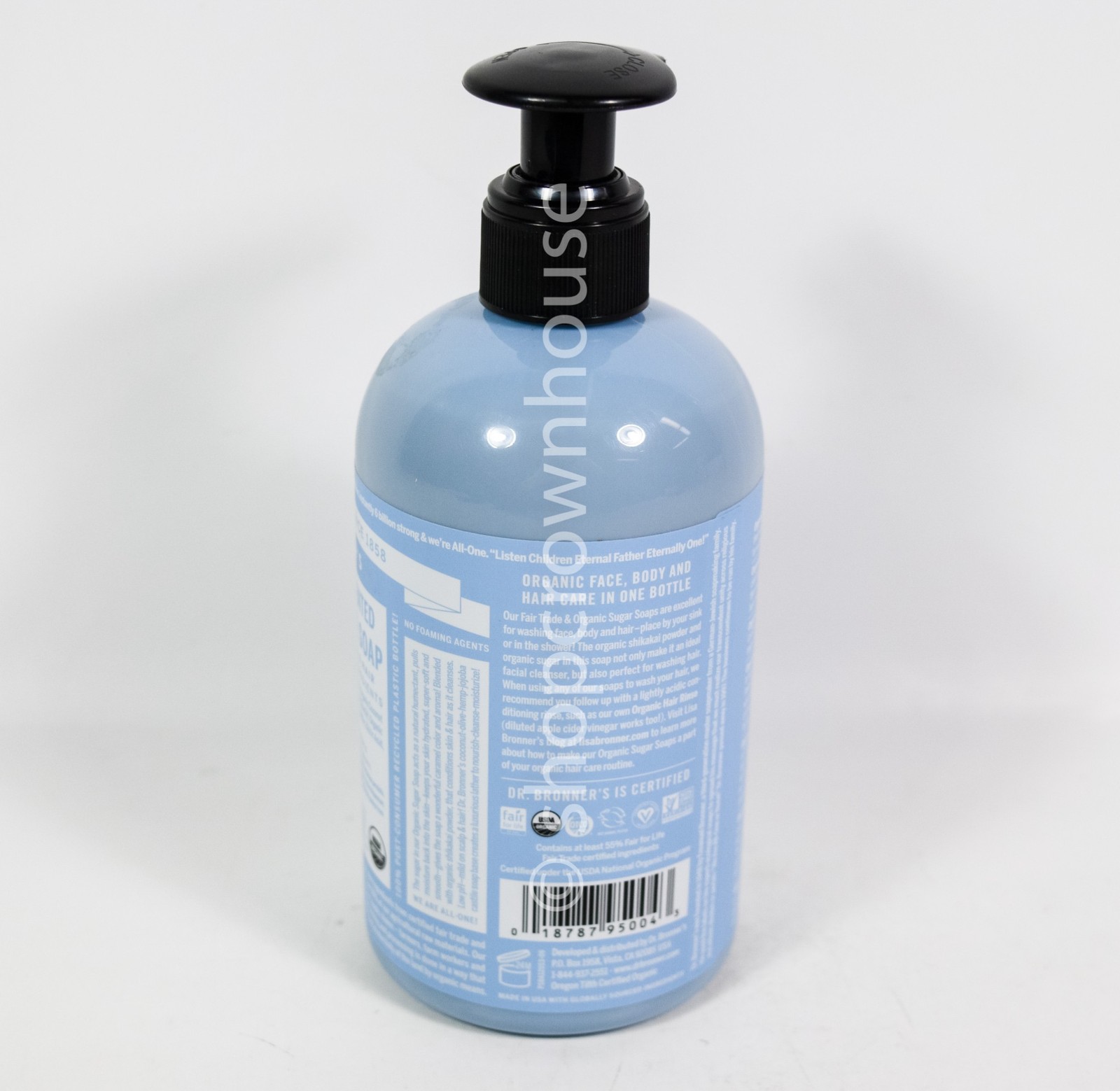 Dr. Bronner’s 4-in-1 Hemp BABY UNSCENTED Pure Castile Soap 12 fl oz organic
