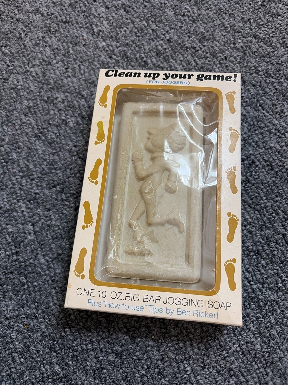 Vintage 1970s Ben Rickert 10oz Big Bar Jogging Soap New Never Used Gag Gift