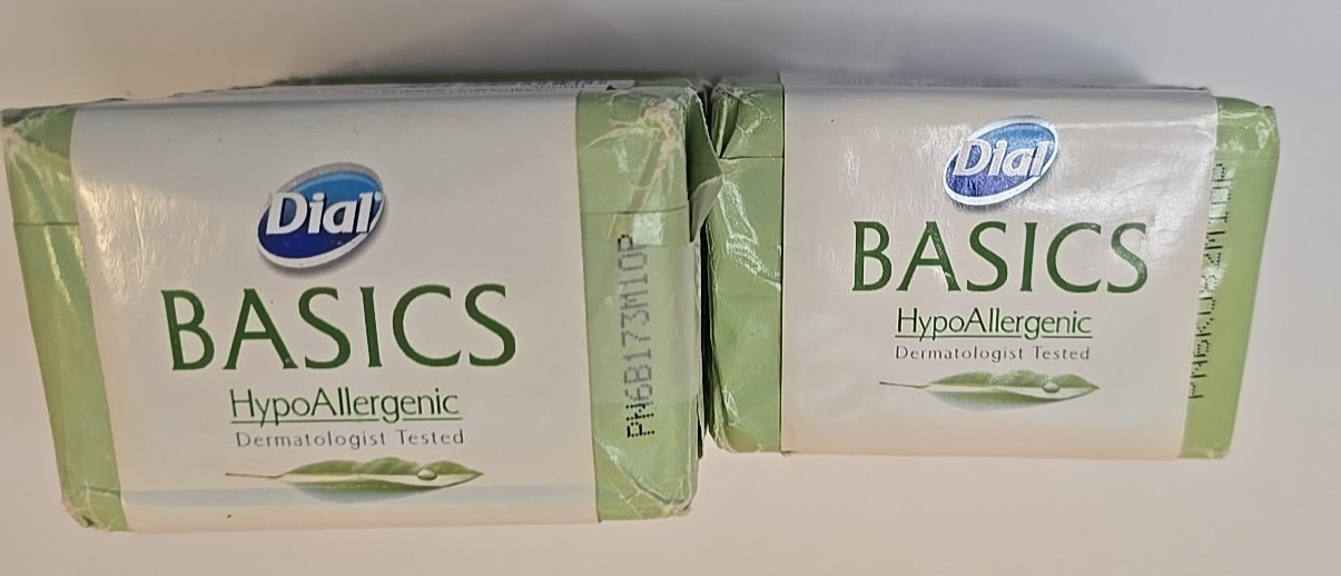 Dial Basics Hypoallergenic Bar Soap Lot Of 5 NEW SEALED Discontinued