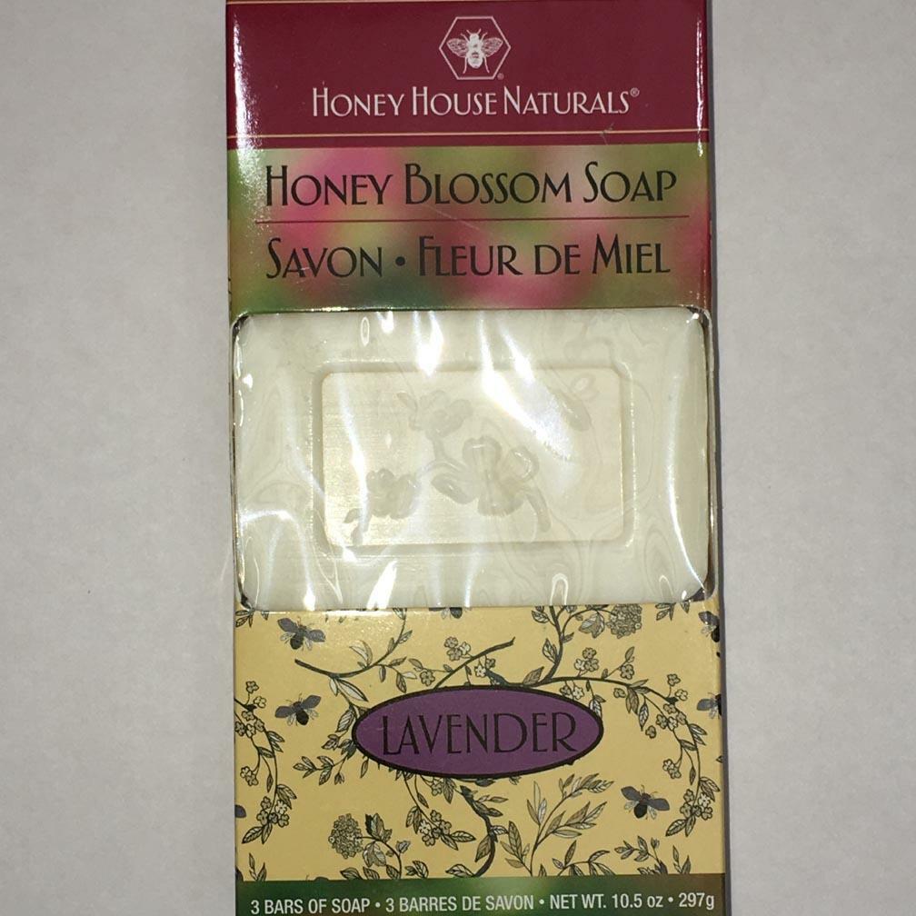 Honey House Honey Blossom Soap 3.5 Oz. Set of 3 – Lavender