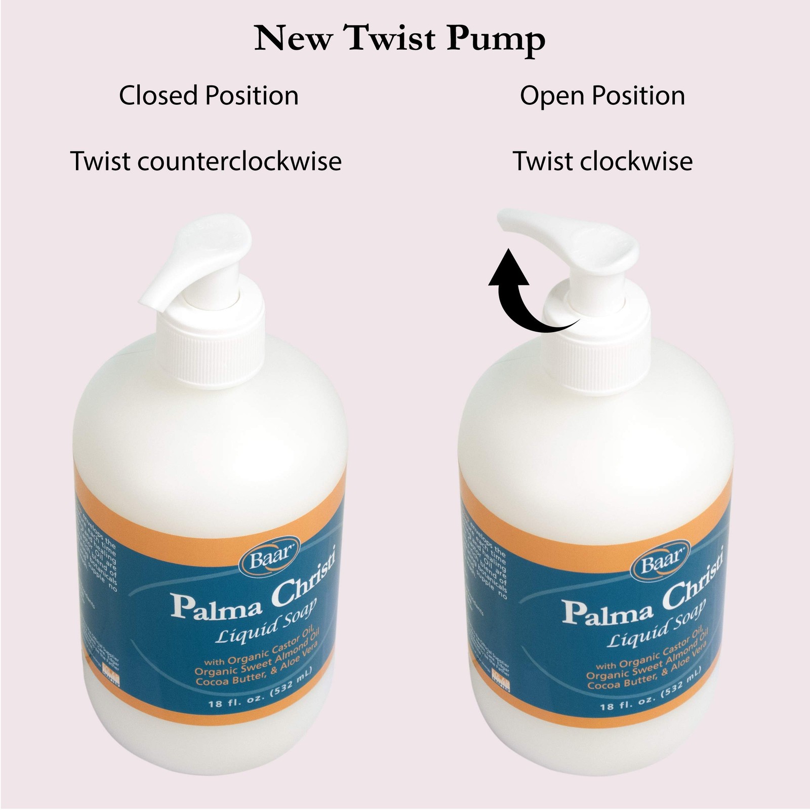 Baar Palma Christi Liquid Soap, 18 oz. (Pack of 2) 18 Ounce
