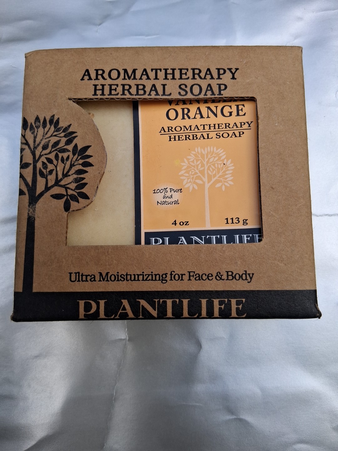Vanilla Orange 100% Pure & Natural Aromatherapy Herbal Soap- 4 Ounces (113g)