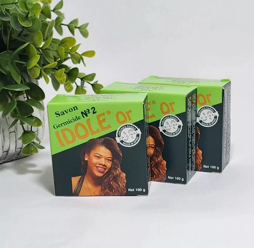 Idole Gold Germicidal Soap (Green) 3.3 oz / 100 g ~ Lot of 3