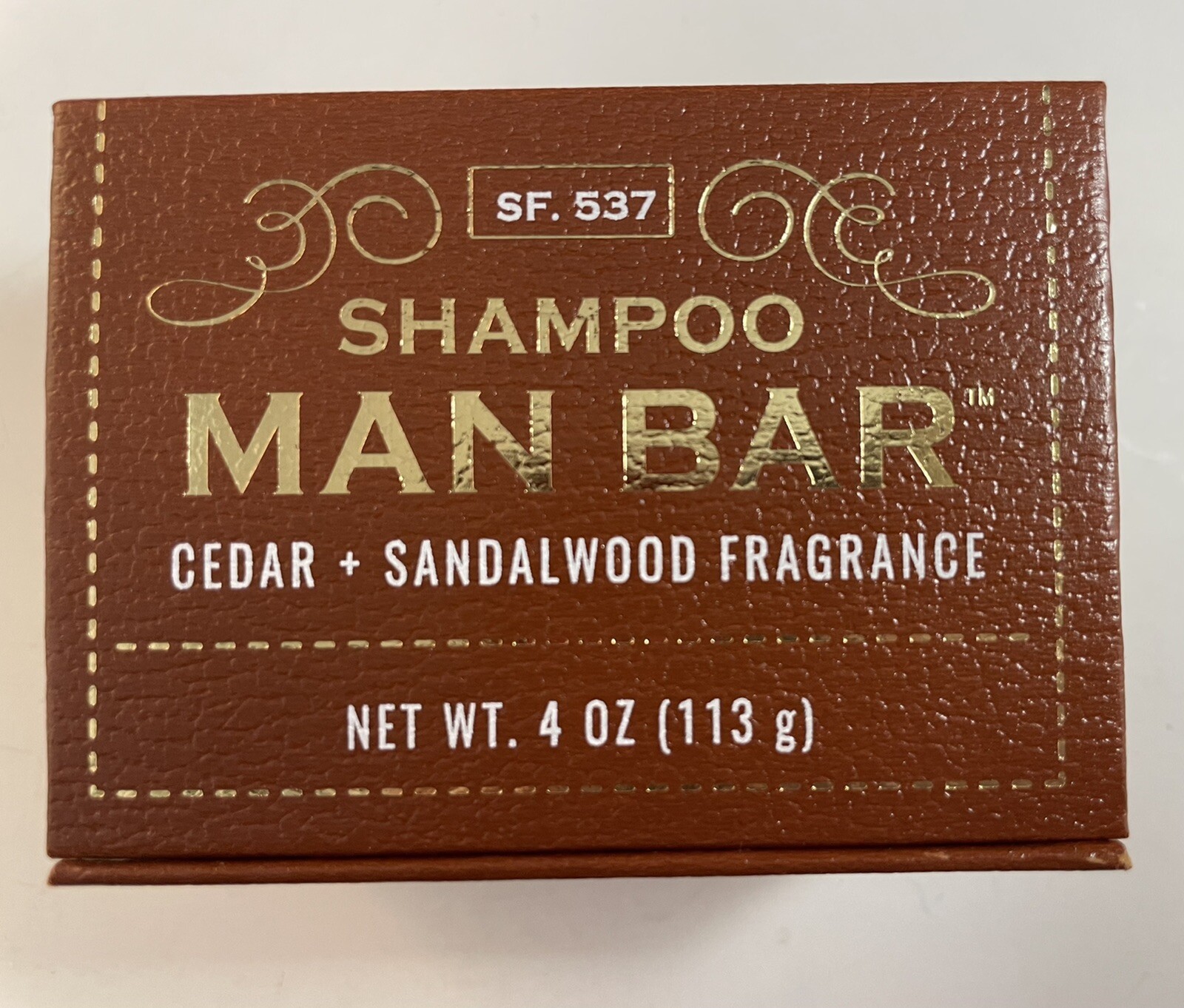 San Francisco Soap Company Man Bar Shampoo Bar 4 Ounce Cedar + Sandalwood