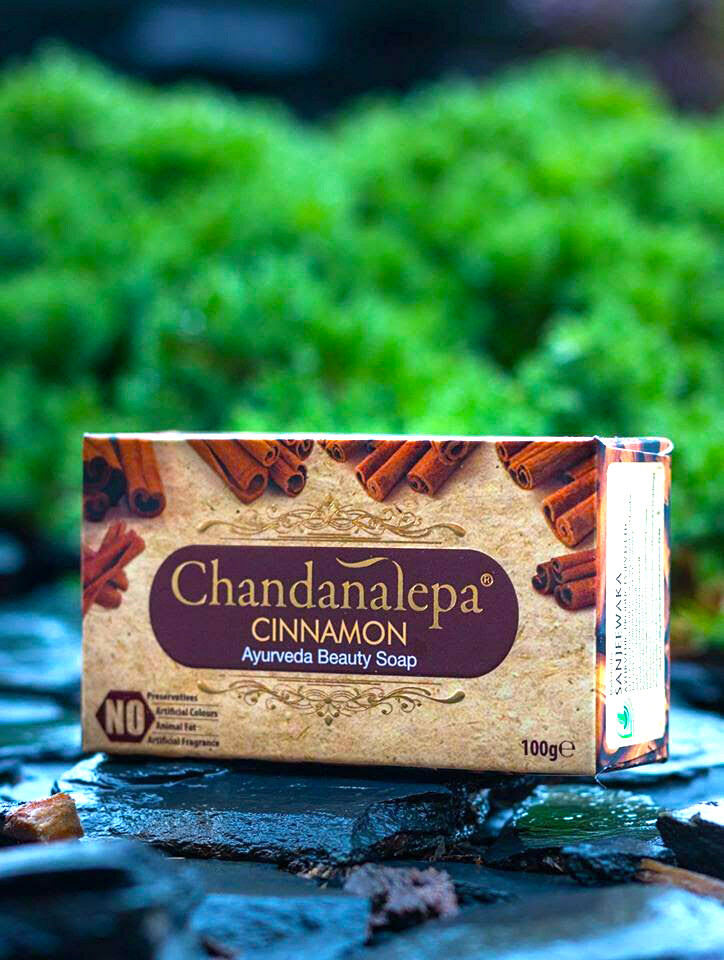 Cinnamon Ayurveda Herbal Soap Sri Lanka Chandanalepa Beauty Body Health 100g