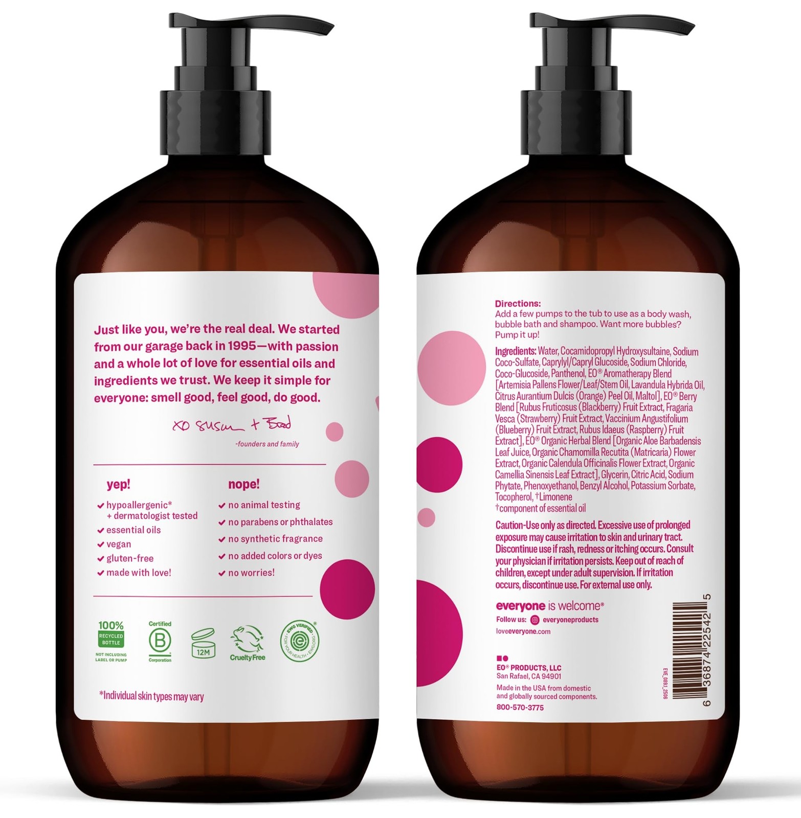 Everyone 3-in-1 Kids Soap, Body Wash, Bubble Bath, Shampoo, 32 Ounce (Pack of…