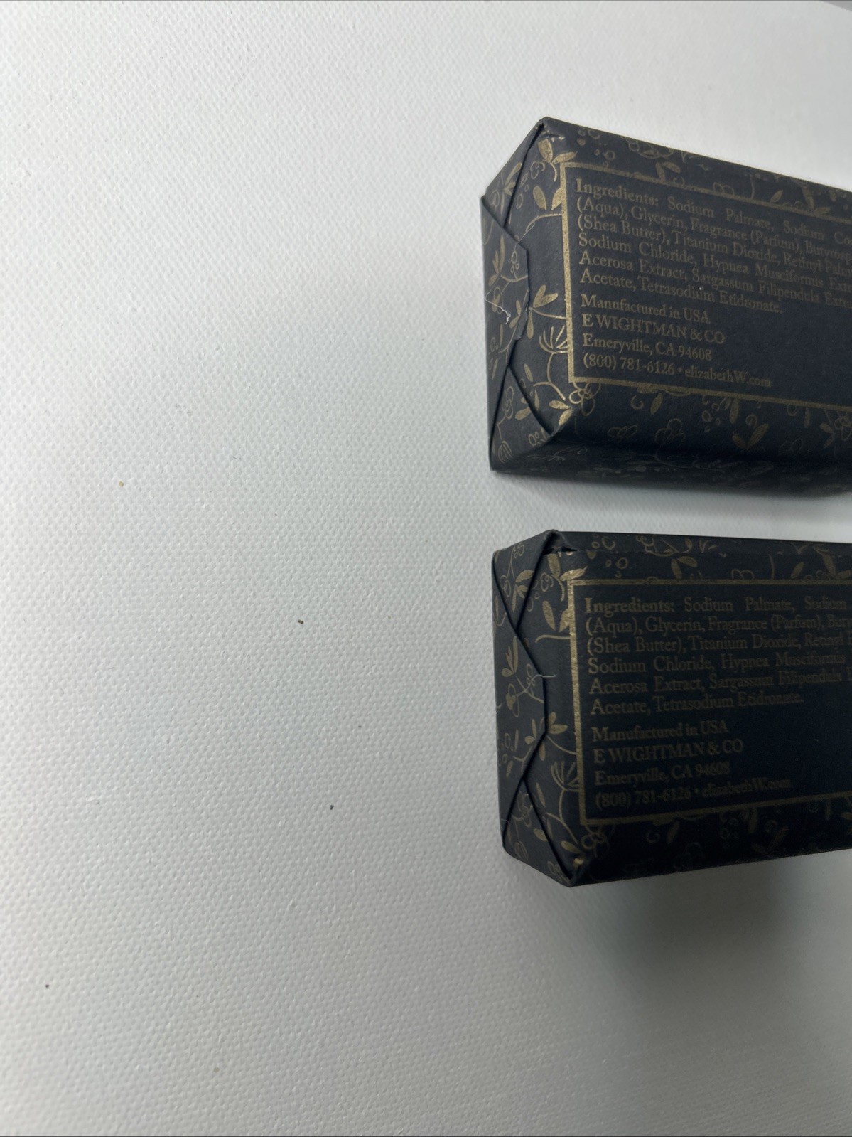 Elizabeth W Vetiver Triple Milled Soap Bars 3.5 Oz Each Two Bars New (D1)