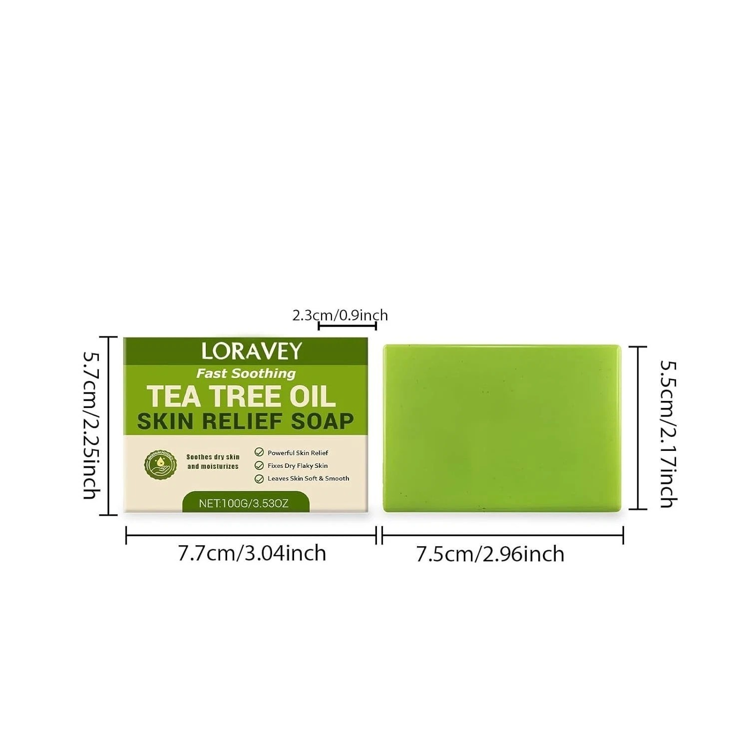 Antifungal Relief Soap Bar, Tea Tree Oil Soap, Natural Foot & Body Soaps for Hea