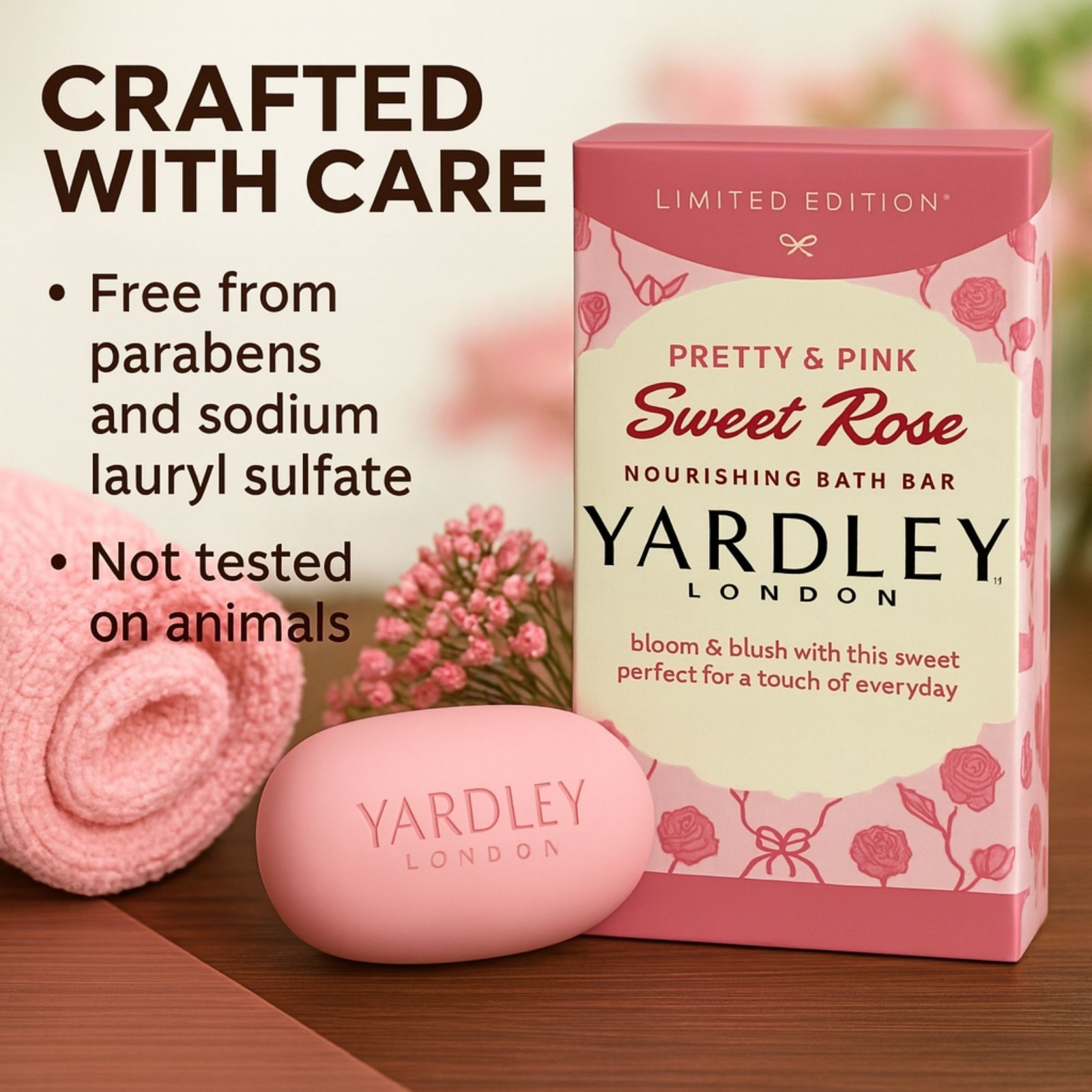3 Yardley® London FROSTED CRANBERRY Soap LIMITED EDITION 4.25oz w/Essential Oil