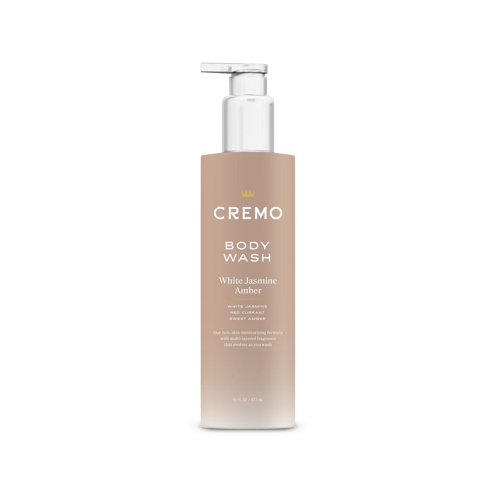 Cremo White Jasmine Amber Skin Moisturizing 16 Fl Oz (Pack of 1), No Color