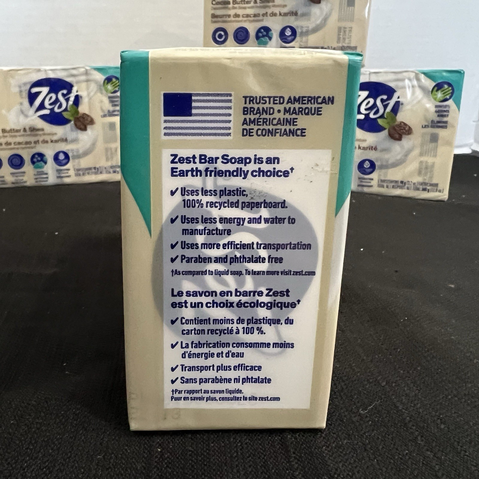 20 Zest 3.2oz Each COCOA BUTTER & SHEA Hydrating & Deodorizing Bar Soap