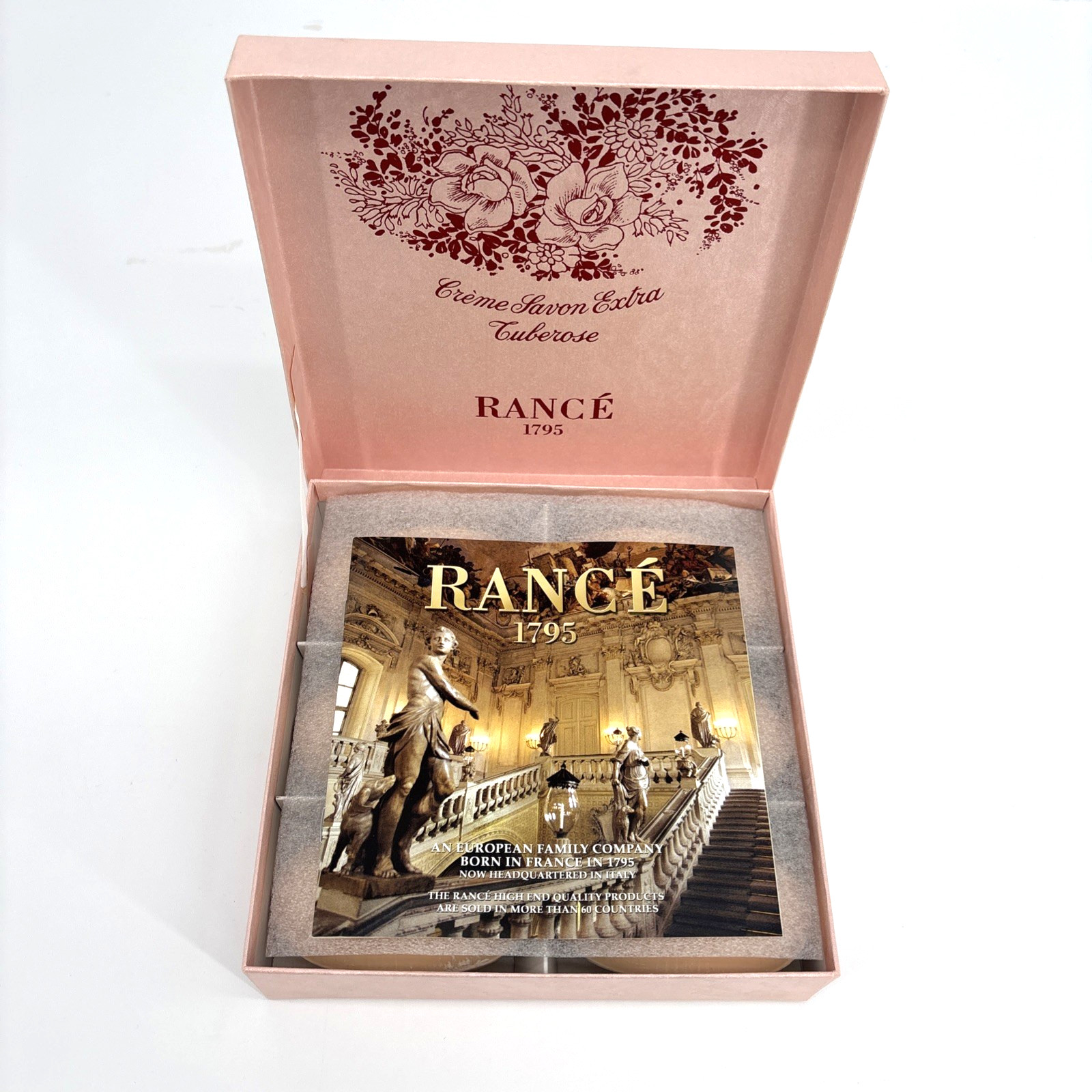 Rance 1795 Creme Savon Extra Tuberose Bar Soap Set of 6 Bars (3.5oz) Italy NIB