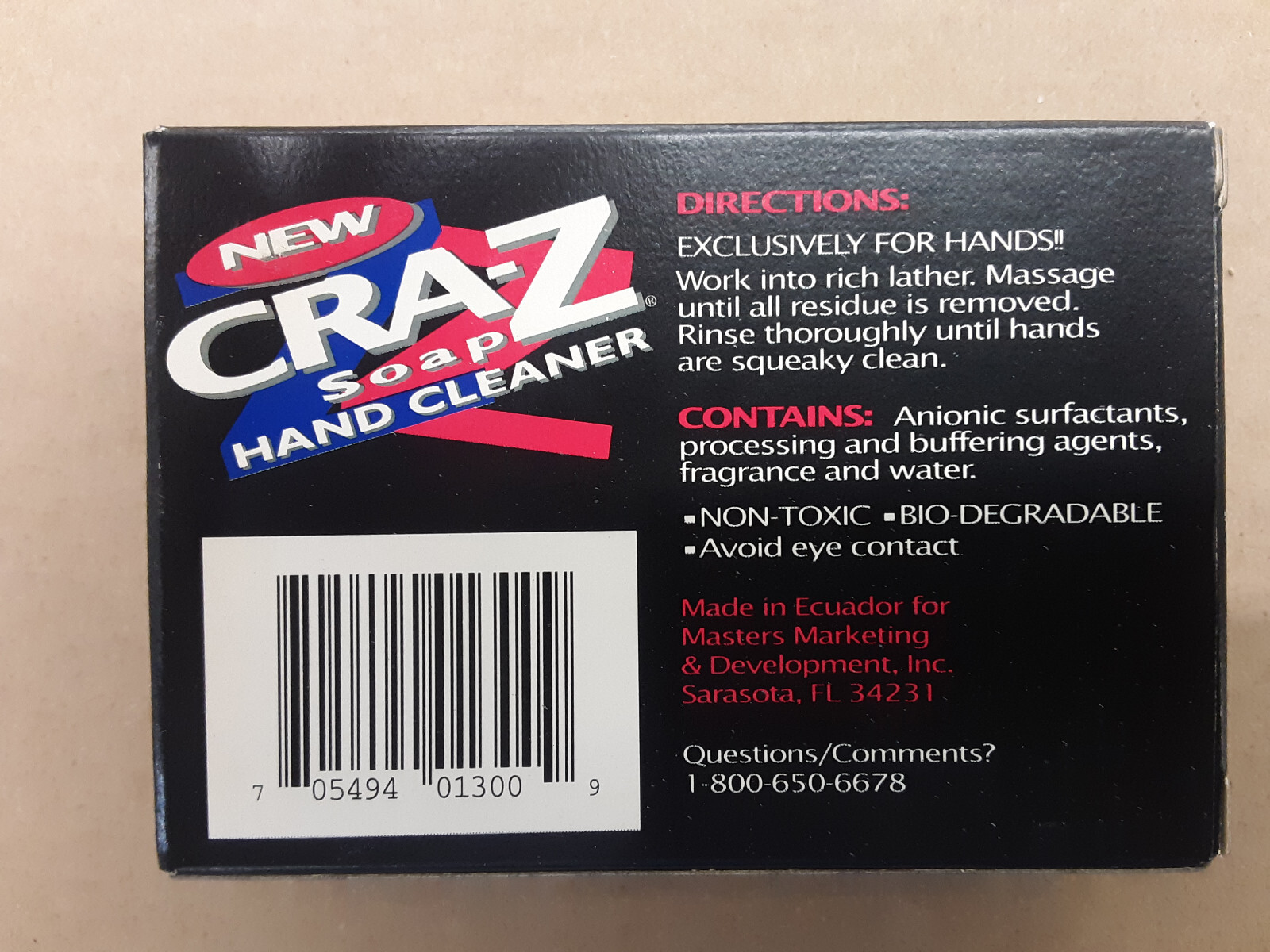 CASE OF 12 CRA-Z SOAP 10.7OZ (300G) BARS