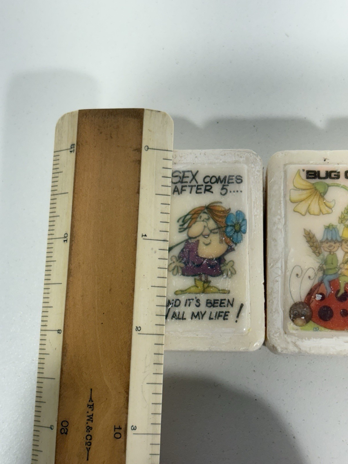 Vintage 4 Bars Katherine Gray Soap Funny Sex After , Bug Off, Wash, Booze Answer