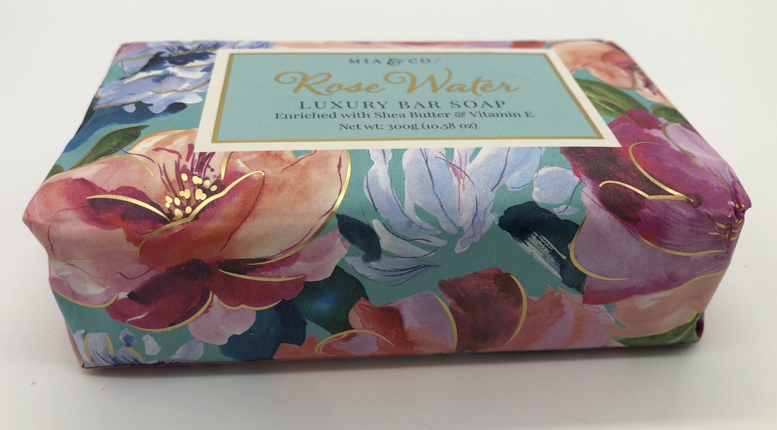 Mia & Co. ROSE WATER Luxury Body Bar Soap Shea Butter Vitamin E 10.58 oz. 300g