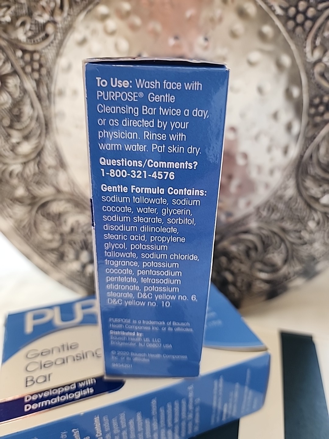 2 PURPOSE Gentle Cleansing Bars New In Box