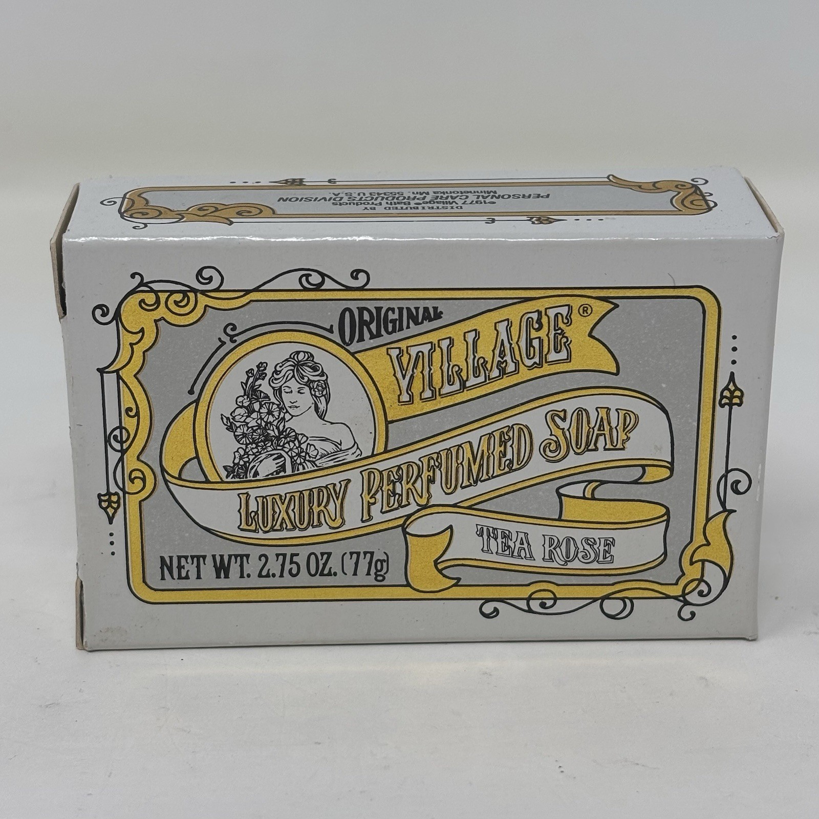 VTG Bar Soap 1977 Village Bath Products Tea Rose Luxury Perfumed 2.75 oz New