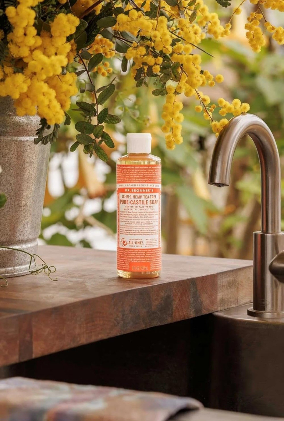 3x Dr. Bronner’s Pure-Castile Liquid Soap Tea Tree 18 in 1 Face Body Hand 8oz