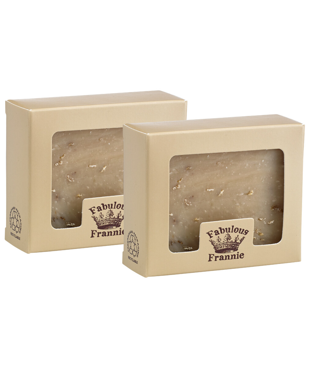 Oatmeal (Unscented) Herbal Soap Bar Fabulous Frannie 2pk B3G1 Free Ship 2