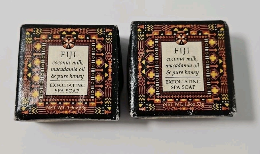 Greenwich Bay Trading Co. Fiji Travel Size Exfoliating Spa Soap Lot of 2