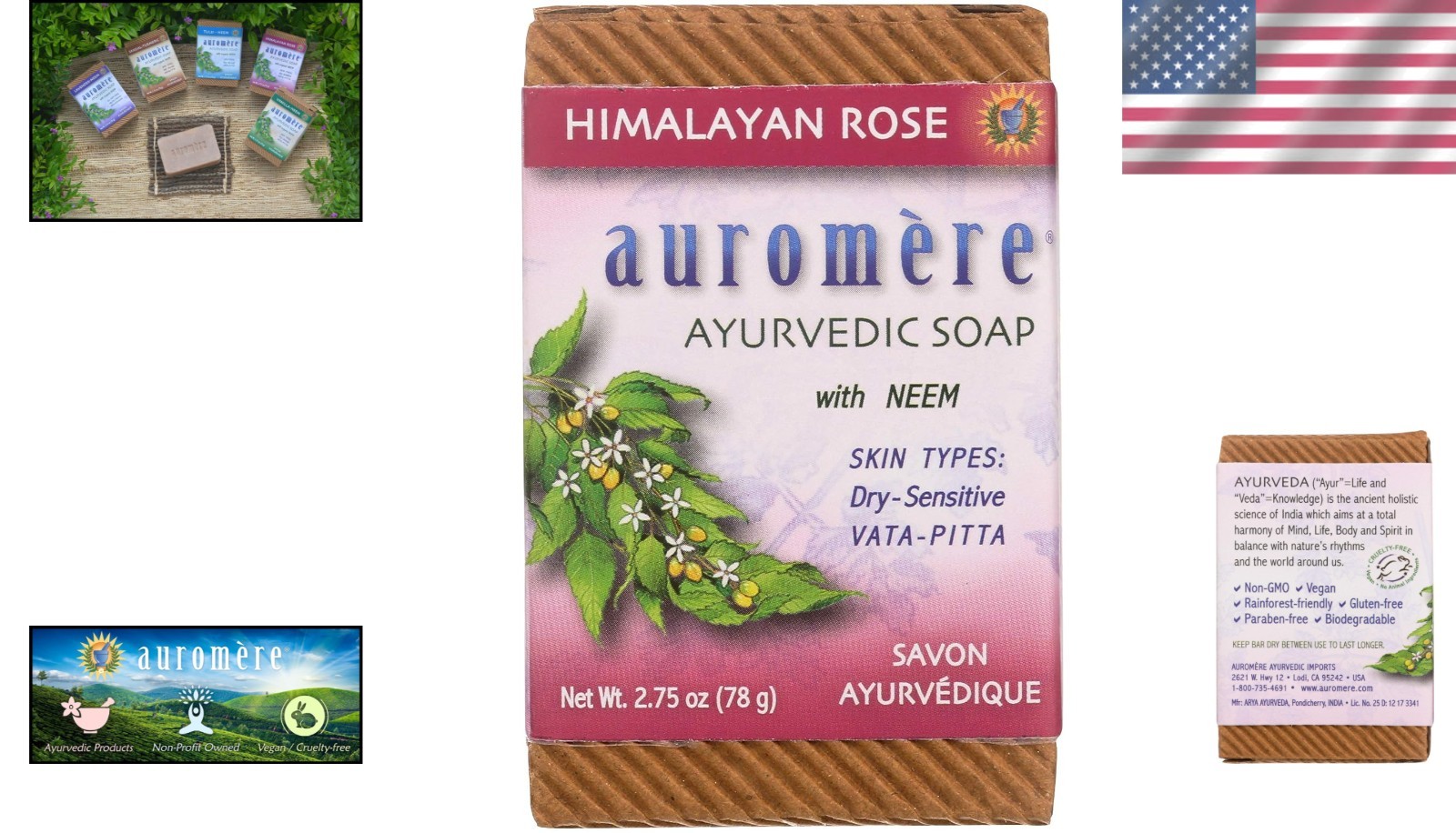 Natural Himalayan Rose Soap – , Cruelty-Free, 2.75 oz, Handmade Luxury